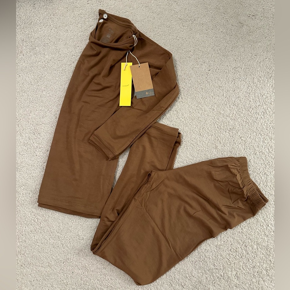 Bamboo/ Kyte BABY Long Sleeve PJ in Coffee (Most wanted color)